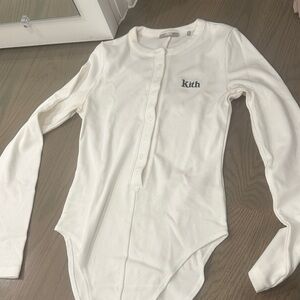 Kith white Button-Up Bodysuit